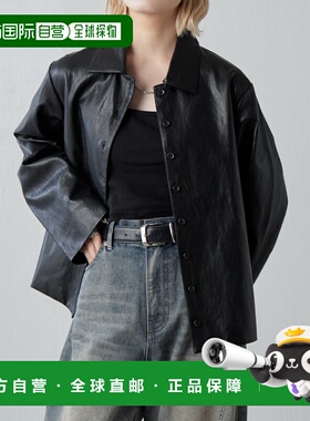 1h可退 日本直邮Lui's FEMME 女装 仿皮衬衫夹克 宽松半正式设计