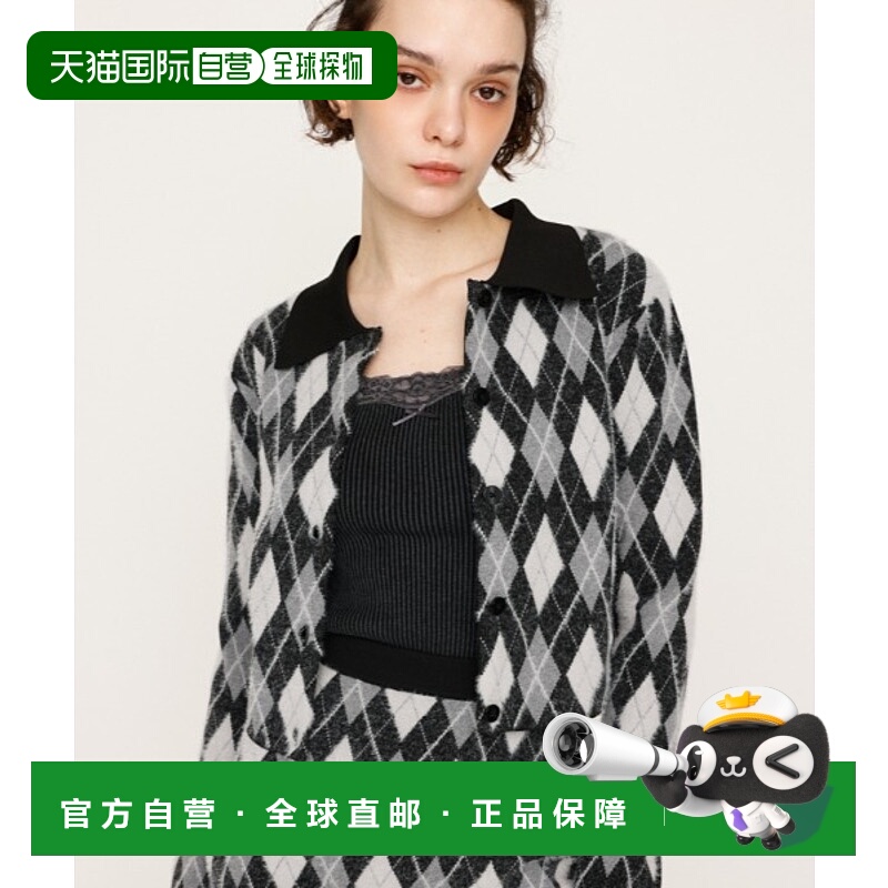 1h可退 日本直邮SLY 女装 高针数绞花针织 亚格纹POLO衫 030IAY70