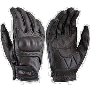 【日本直邮】Daytona摩托车护具骑行手套M四季款皮革棕色 76372