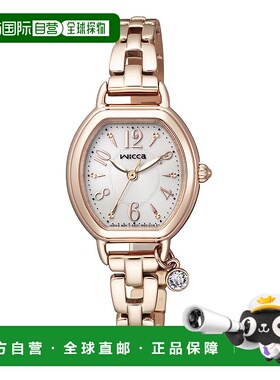 日本直邮WICCA 手表手链系列 Tonneau 太阳能 L 手表 KP2-566-91