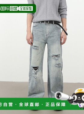 1h可退 日本直邮CORPUS TOKYO 男女同款 后松紧 裤脚抽绳 漂白做