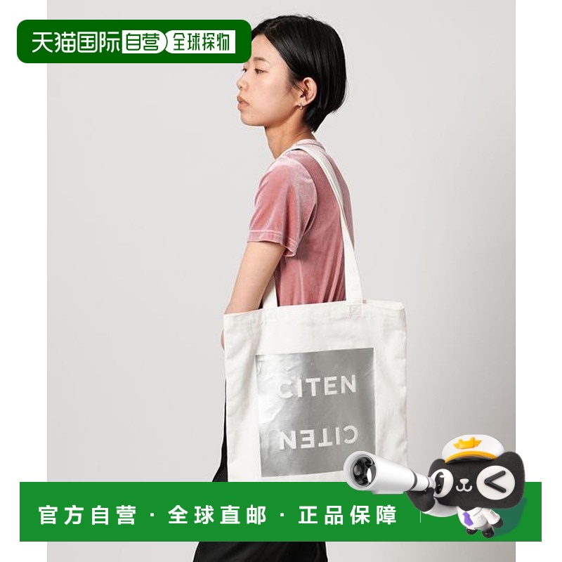 1h可退 日本直邮CITEN  引用 标志印花扁平手提袋新款单肩包