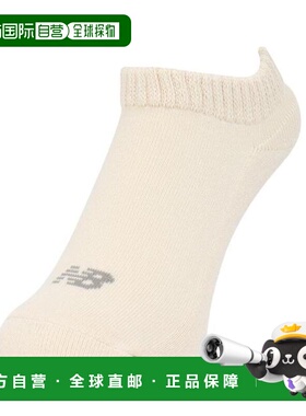 日本直邮New Balance 舒适弹力男士低帮棉袜 LAS45749GIE 米白色