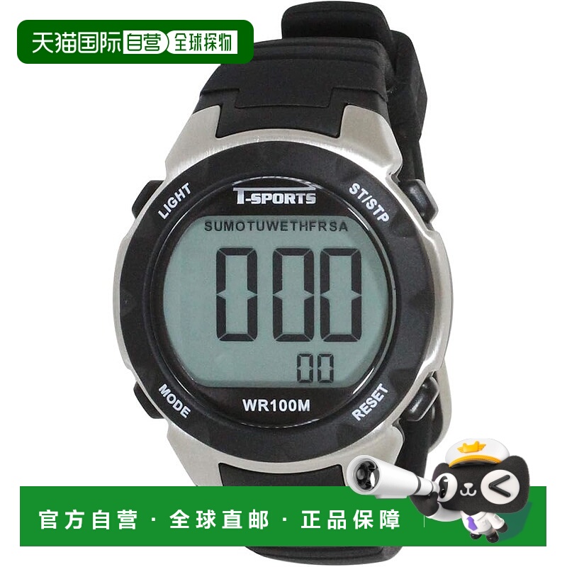 【日本直邮】CREPHA T运动手表 TS-D060-BK 黑防水