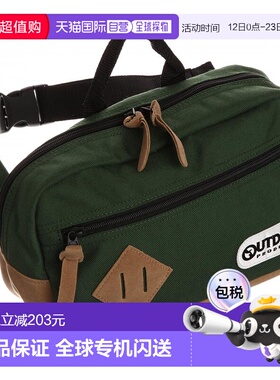 【日本直邮】OUTDOOR PRODUCTS经典人造麂皮斜挎包绿色单肩包