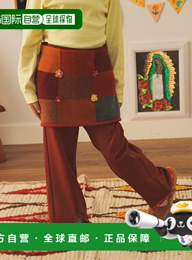 1h可退 日本直邮YanYan 儿童 定制格纹围裙裙 2025秋冬新款 55650