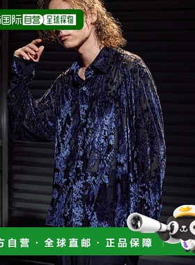 1h可退 日本直邮Casper John 男装宽松透气衬衫 多材质拼接 透光