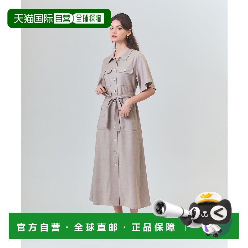 1h可退 日本直邮GRACE CLASS 女士长款牛仔风衬衫裙 0225231009