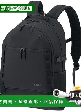 日本直邮 LOGOS 户外标准日用背包 L - BE [37410209] 黑色双肩包
