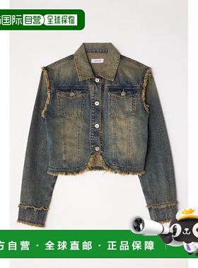1h可退 日本直邮LAGUA GEM 女士短款水洗牛仔夹克 510ISM300841