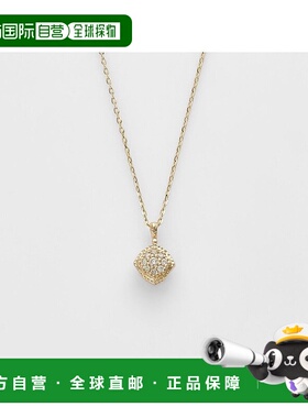 日本直邮日潮 agete 阿卡朵限定款K10 堇青石/钻石项链