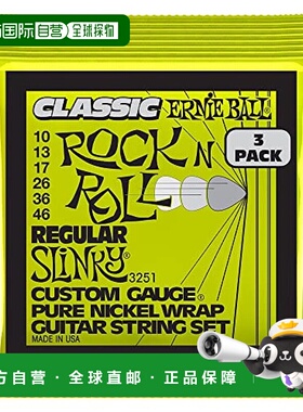 【日本直邮】厄尼鲍尔电吉他弦3251(10-46)古典R&R REGULAR SLINK