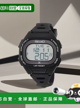 【日本直邮】SEIKO精工PROSPEX级跑步者太阳能SBEF055黑色手表