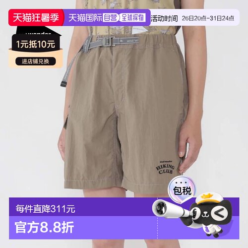 日本直邮And Wander Hiking Club NY Taffeta Hiker Shorts短裤男