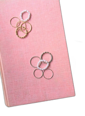 1h可退 日本直邮titivate 女士真鍮珍珠戒指套装 精致细腻设计 增