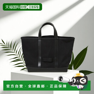 加厚帆布拼接牛皮托特包 男女同款 1h可退 日本直邮nano・universe