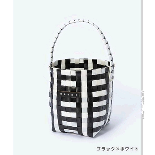 日本直邮Marni 儿童手提包编织篮子包大容量迷你包 M00332