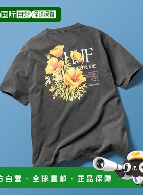 1h可退 日本直邮HUF 春季开花系列男女款短袖T恤 25M_TS80239