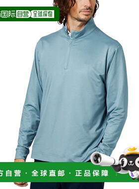 日本直邮FOOT JOY 男士 tonal diamond print 四分之一拉链套头衫