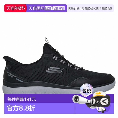 日本直邮SKECHERS SUMMITS TOP RATE 233045W BKCC男士徒步运动鞋
