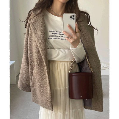 【日本直邮】and Me　女士　切斯特大衣休闲潮流穿搭 高级感正品