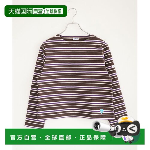 日本直邮ORCIVAL COTTON LOURD 圆领长袖套头衫 针织T恤 多色条纹