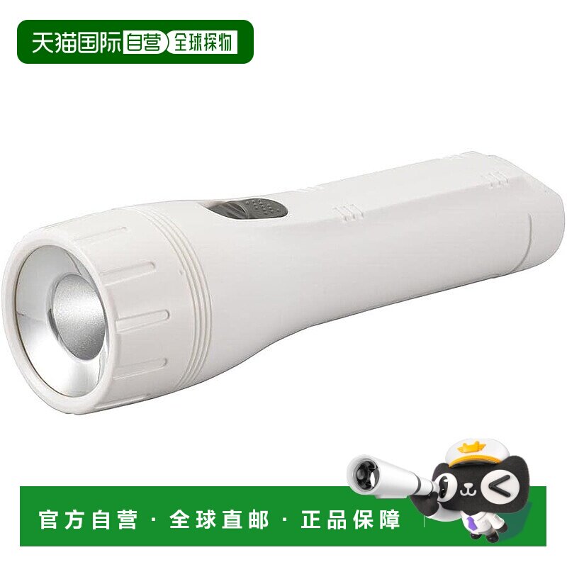 【日本直邮】OHM 电动手电筒 LED 手电筒 58 流明 包含 2 节 AA