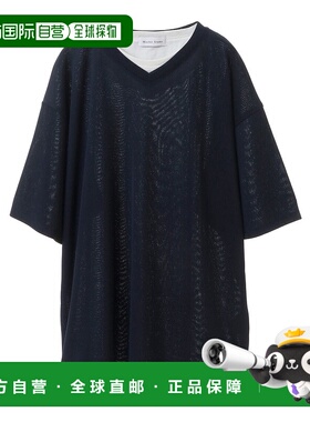 1h可退 日本直邮MASTER FRAME 男士假层叠V领T恤 清爽透气 易搭配