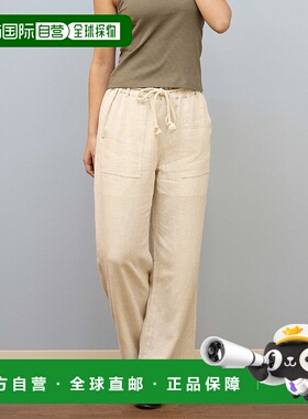 1h可退 日本直邮RIKKA FEMME 女士清凉感接触冷感麻料易穿长裤 RF