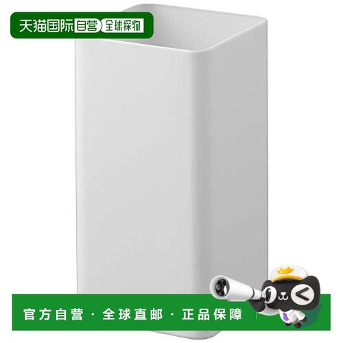 【日本直邮】山崎实业厨房立式料理工具收纳桶W9.5XD9.5XH18cm白