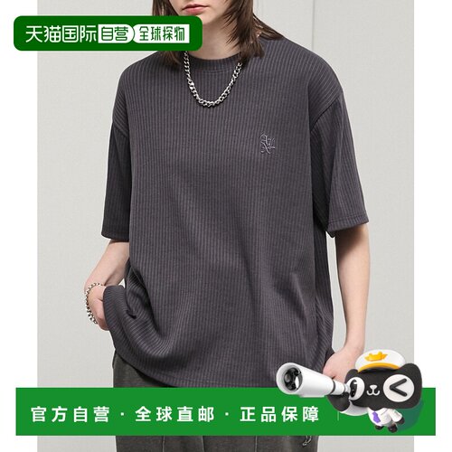 日本直邮Alfred Alex 男女同款 精纺罗纹常规版型T恤 AAsc1542