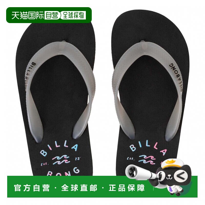 日本直邮Billabong ONE TIME THONGS儿童沙滩凉鞋 [BE015904] 炭图片