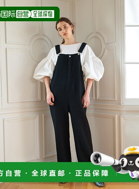 1h可退 日本直邮Brown&Street 女士 立体花纹 单宁背带裤 BS34506