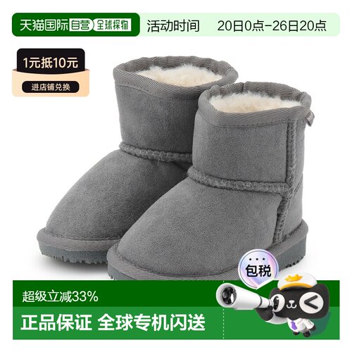 日本直邮品牌官方发货Petit Main防水雪地靴2026新款儿童保暖靴