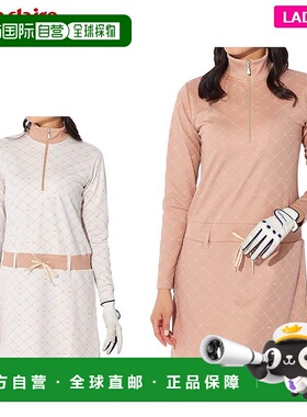 日本直邮Marie Claire 女士长袖半拉链连衣裙 734-427Y 高尔夫装