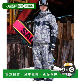 防水透湿WOOd风迷 宽松滑雪裤 1h可退 日本直邮Quiksilver男女同款