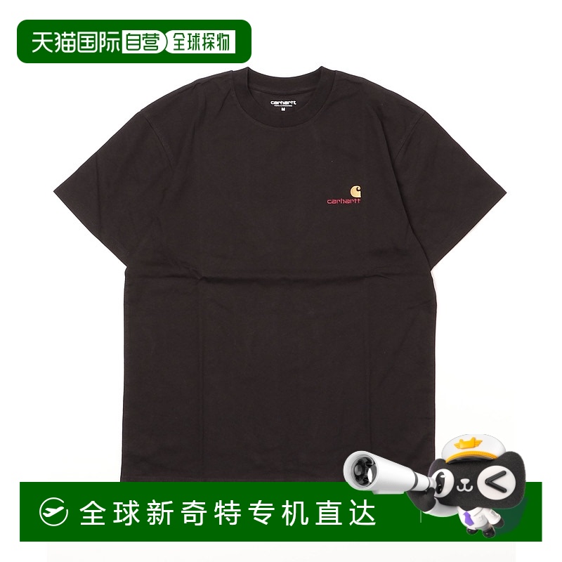 1h可退 日本直邮Carhartt 男女同款S/S AMERICAN SCRIPT短袖T恤