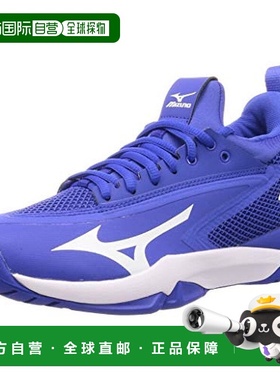 【日本直邮】Mizuno美津浓 网球鞋 WIDE OC 蓝色x白色 23cm 3E