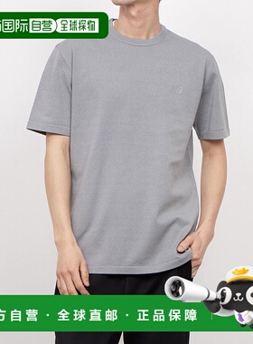 日本直邮New Balance 男士短袖针织套头T恤（AMT55115）（灰色）