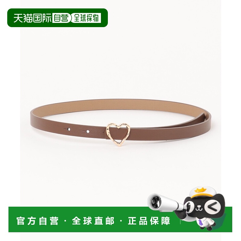 1h可退 日本直邮ROPE' PICNIC 若佩尼 女装 15mm 仿皮细腰带 心形