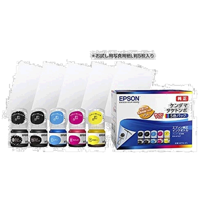 【日本直邮】epson爱普生打印机配件打印机墨水5色装KETA-5CL