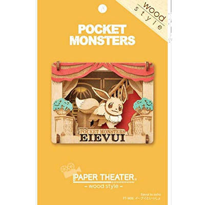 【日本直邮】精灵宝可梦paper theater纸剧场木风格和伊布一起