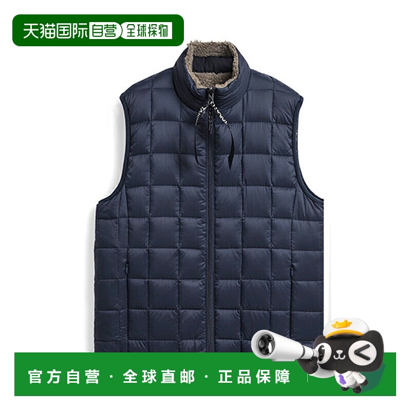 日本直邮TAION Down and Boa 双面羽绒背心M 码D.NAVY x BEIGETAI