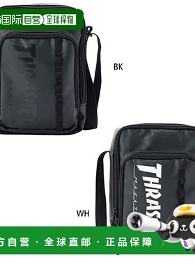 日本直邮约3L Thrasher 男款女款竖款迷你单肩包斜挎包 白色 黑色