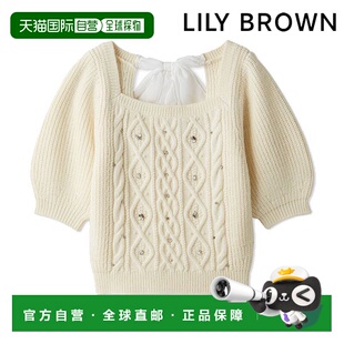 日本直邮LILY BROWN 上衣 2025 秋冬 [LB CANDY STOCK] 雪纺丝带