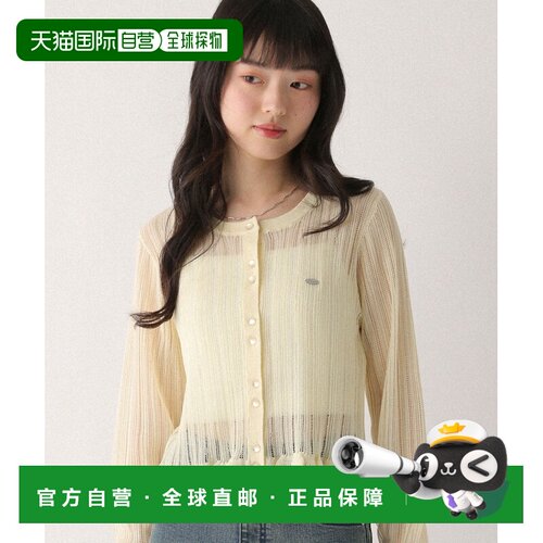 日本直邮Heather 女士 透纱荷叶边开衫 670472