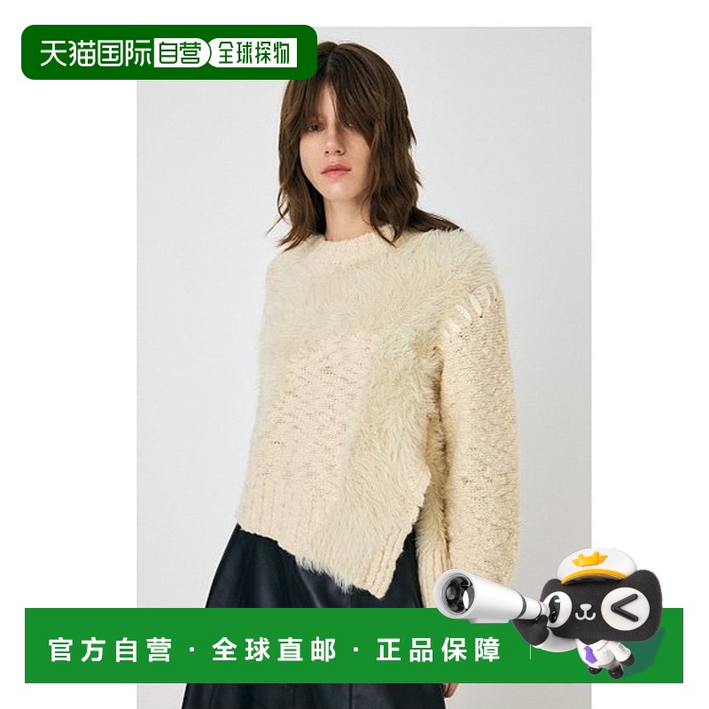 日本直邮MOUSSY 女士开衩针织毛衣 010HAH702591