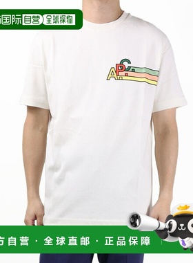 日本直邮APC 图形徽标T恤 COEZC H26327 男士短袖圆领棉质徽标T恤