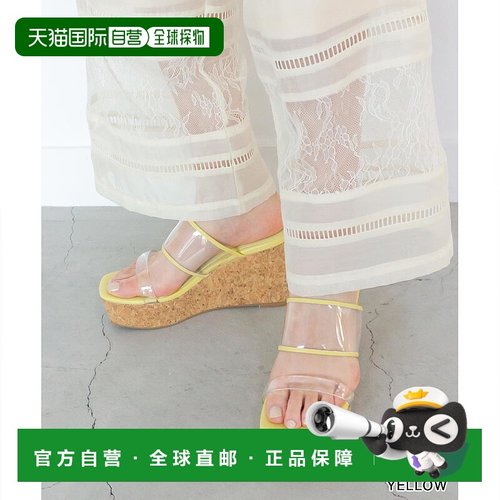 日本直邮Randa 透明腰带楔形凉鞋 RA041BW12133