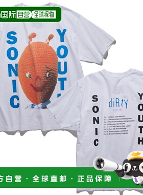 1h可退 日本直邮FREAK'S STORE SONIC YOUTH 复古DIRTY印花男士T